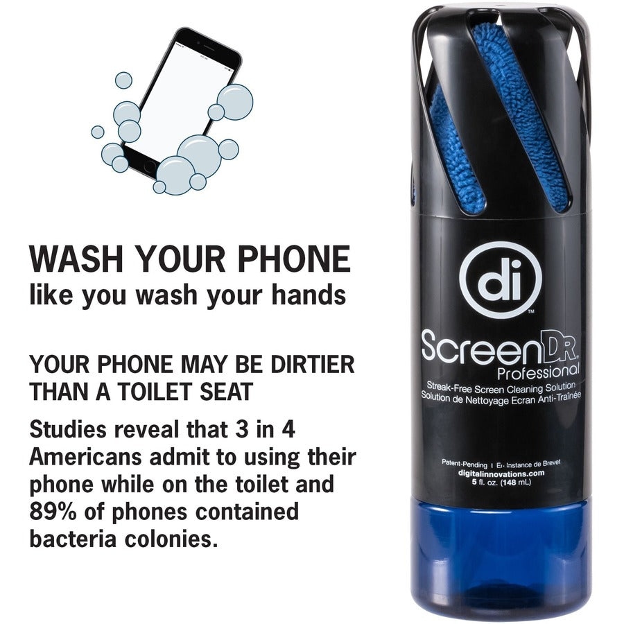 Digital Innovations 5 fl. oz. Screen Cleaning Kit - For Display Screen - 5 oz - Ammonia-free, Streak-free, Eco-friendly,