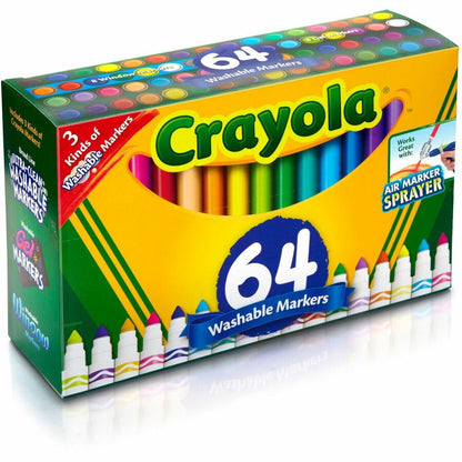 Crayola Washable Markers - Washable - Gel-based - 1 Set