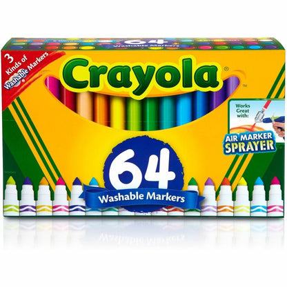 Crayola Washable Markers - Washable - Gel-based - 1 Set