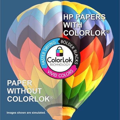 HP Office20 Paper - White - 92 Brightness - Letter - 8 1/2" x 11" - 20 lb Basis Weight - FSC - Smear Resistant, Quick Dr