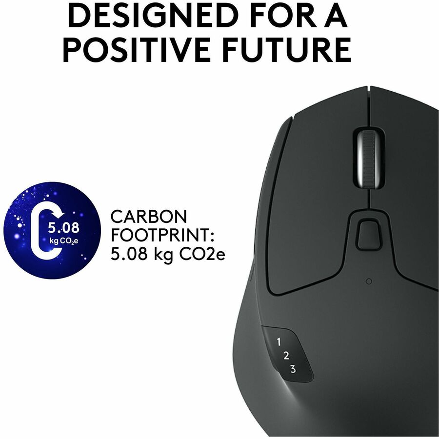 Logitech M720 Triathlon Mouse - Optical - Wireless - 32.81 ft - Bluetooth/Radio Frequency - 2.40 GHz - Black - USB - 100