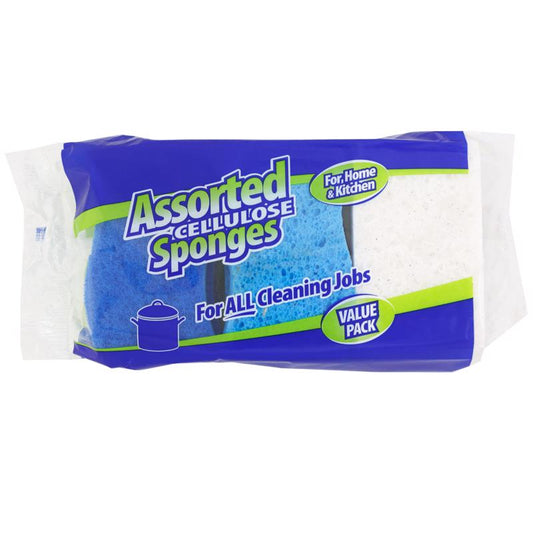 Spongezz Medium Duty Sponge For All Purpose 10 in. L 6 pk