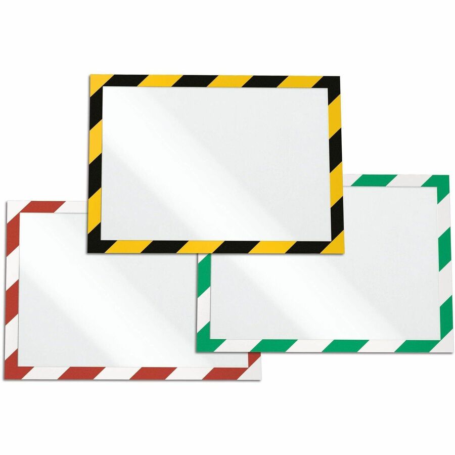 DURABLE Twin-color Border Self-adhesive Security Frame - Horizontal, Vertical - Self-adhesive, Dual-sided, Magnetic, Fle