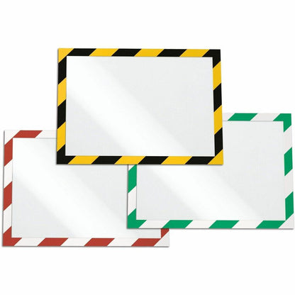DURABLE Twin-color Border Self-adhesive Security Frame - Horizontal, Vertical - Self-adhesive, Dual-sided, Magnetic, Fle