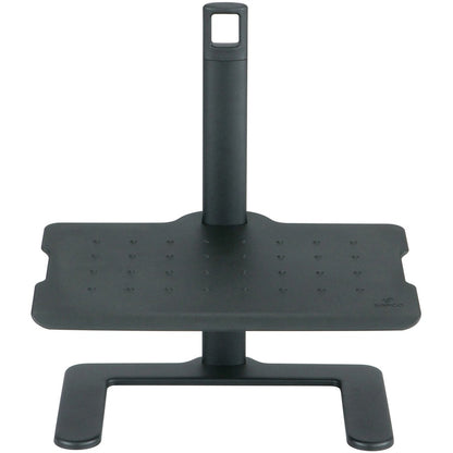 Safco Adjustable-Height Footrest - 3.50" to 16" Adjustable Height - Black - 1 Each