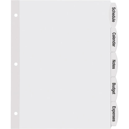 Avery® Big Tab Printable Label Dividers, Easy Peel Labels, 5 Tabs - 20 x Divider(s) - 5 - 5 Tab(s)/Set - 1 Pack