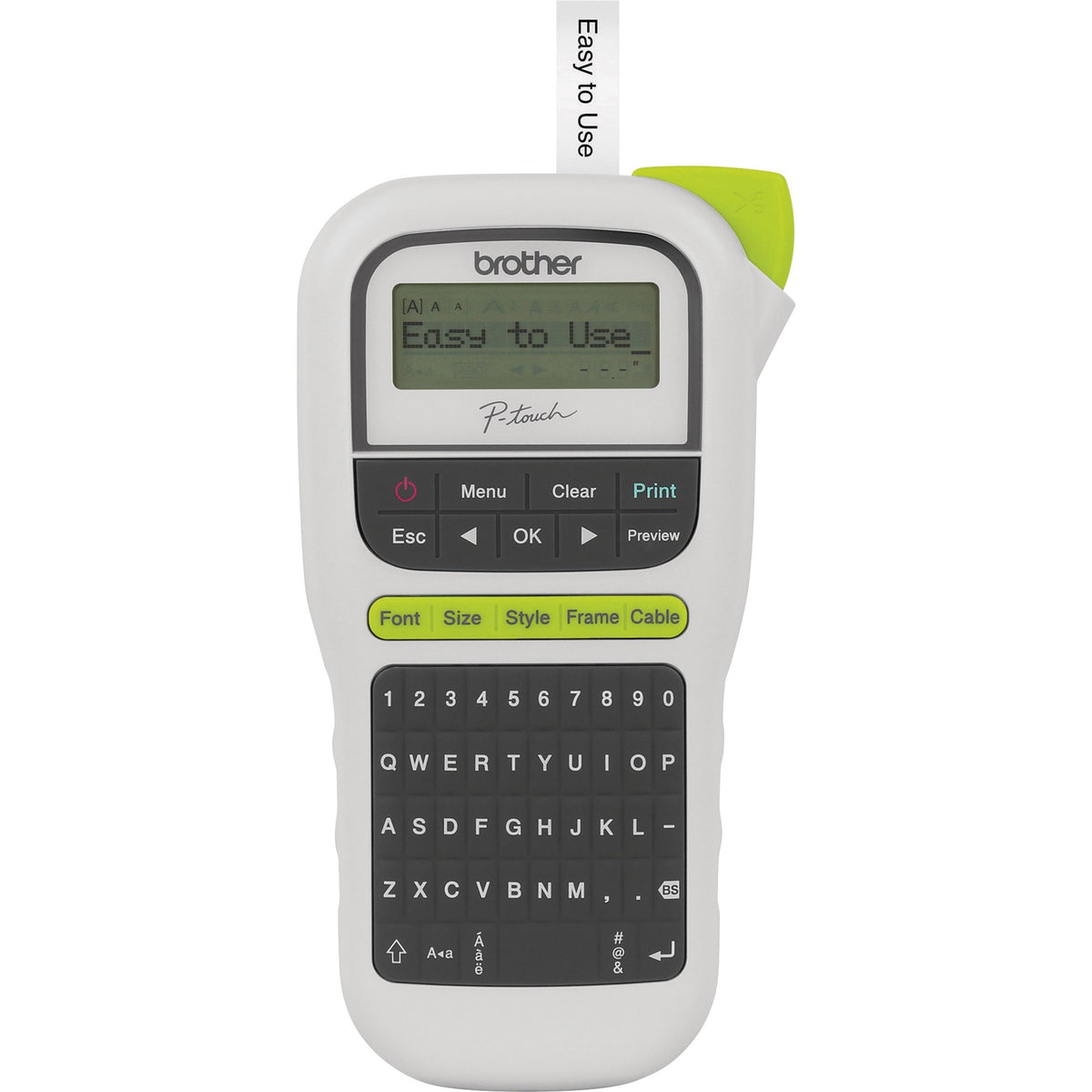 P-touch P-Touch 11 Handheld Label Maker - Thermal Transfer - 0.79 in/s Mono - 3 Fonts - 180 dpi - Tape, Label0.14" , 0.2