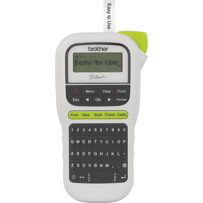 P-touch P-Touch 11 Handheld Label Maker - Thermal Transfer - 0.79 in/s Mono - 3 Fonts - 180 dpi - Tape, Label0.14" , 0.2