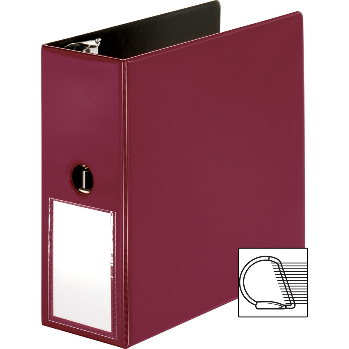 Business Source 5" D-Ring Binder - 5" Binder Capacity - 1050 Sheet Capacity - Fastener: Slant D-Ring - Pocket: Internal 