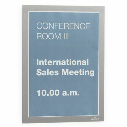 DURABLE Duraframe Magnetic Self-adhesive Frame - 11" x 8.50" Frame Size - Rectangle - Horizontal, Vertical - 2 / Pack