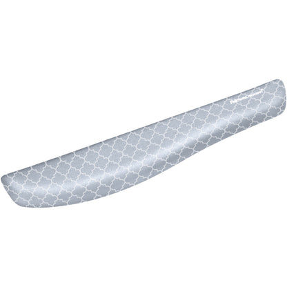 Fellowes PlushTouch Microban Keyboard Wrist Rest - Lattice - 1" Height x 18.13" Width x 3.19" Depth - Gray, White - Foam