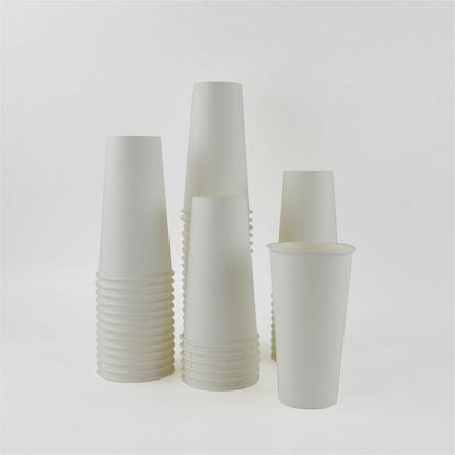 Genuine Joe 20 oz Disposable Hot Cups - 20 fl oz - White - Polyethylene - 20 / Carton