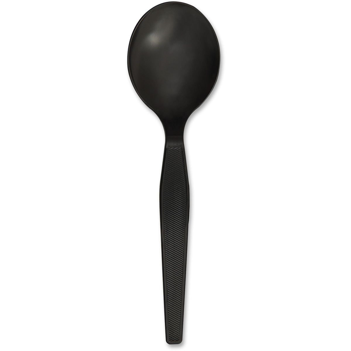 Genuine Joe Medium-Heavyweight Plastic Soup Spoons - 1 Piece(s) - Soup Spoon - 1 x Soup Spoon - Disposable - Textured - 