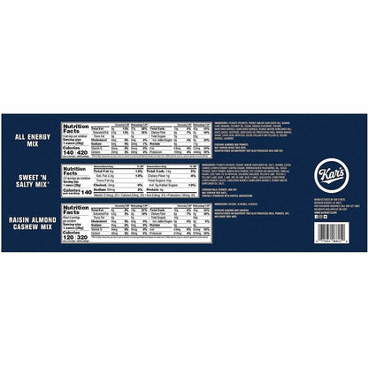 Kar's Nut and Fruit Variety Pack - Cholesterol-free, Fat-free - 18 / Box