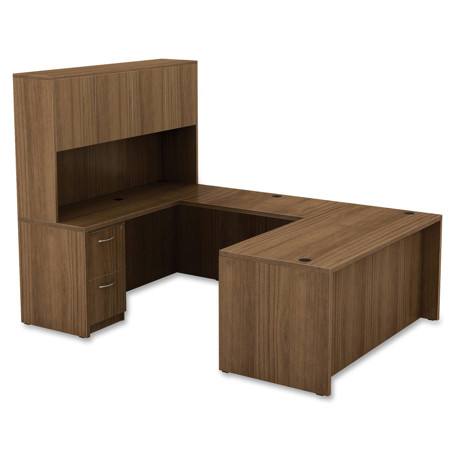 Lorell Chateau Series Bridge - 29.5" Height x 24.8" Width x 48" Depth, 1.5" Thickness Top - Reeded Edge - 1 Each
