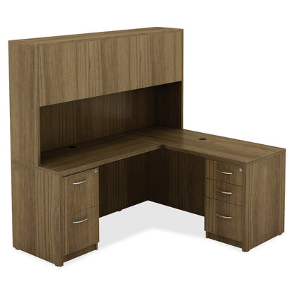 Lorell Chateau Series Bridge - 29.5" Height x 24.8" Width x 48" Depth, 1.5" Thickness Top - Reeded Edge - 1 Each