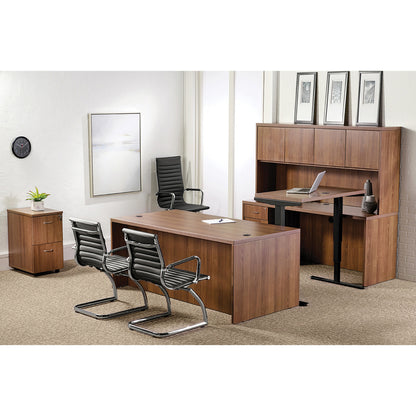 Lorell Chateau Series Bridge - 29.5" Height x 24.8" Width x 48" Depth, 1.5" Thickness Top - Reeded Edge - 1 Each