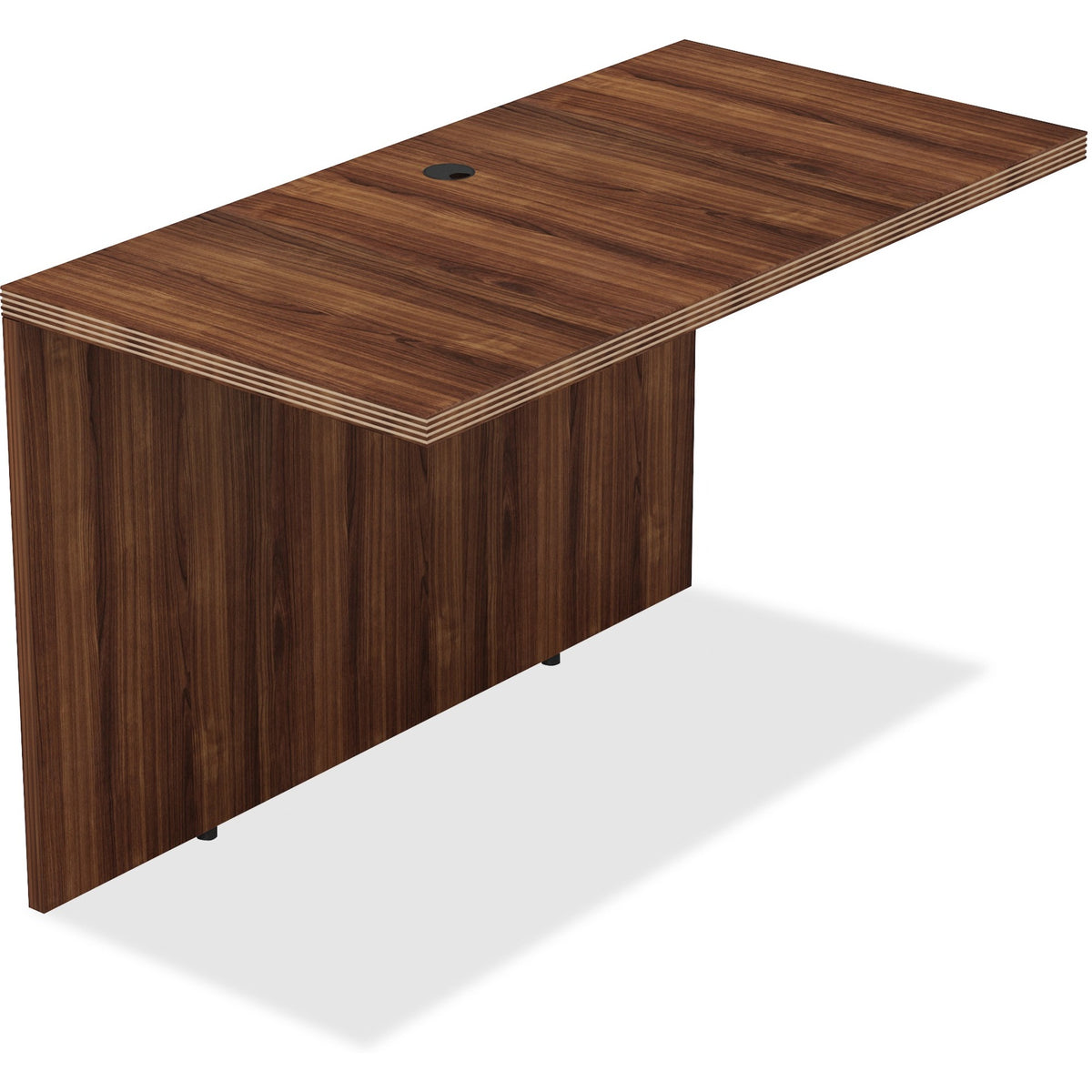 Lorell Chateau Series Bridge - 29.5" Height x 24.8" Width x 48" Depth, 1.5" Thickness Top - Reeded Edge - 1 Each