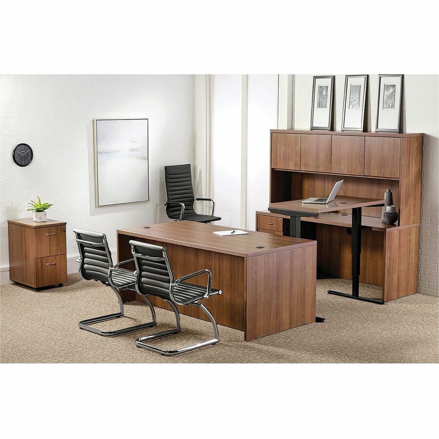 Lorell Chateau Series Bridge - 29.5" Height x 24.8" Width x 48" Depth, 1.5" Thickness Top - Reeded Edge - 1 Each