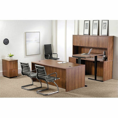 Lorell Chateau Series Bridge - 29.5" Height x 24.8" Width x 48" Depth, 1.5" Thickness Top - Reeded Edge - 1 Each
