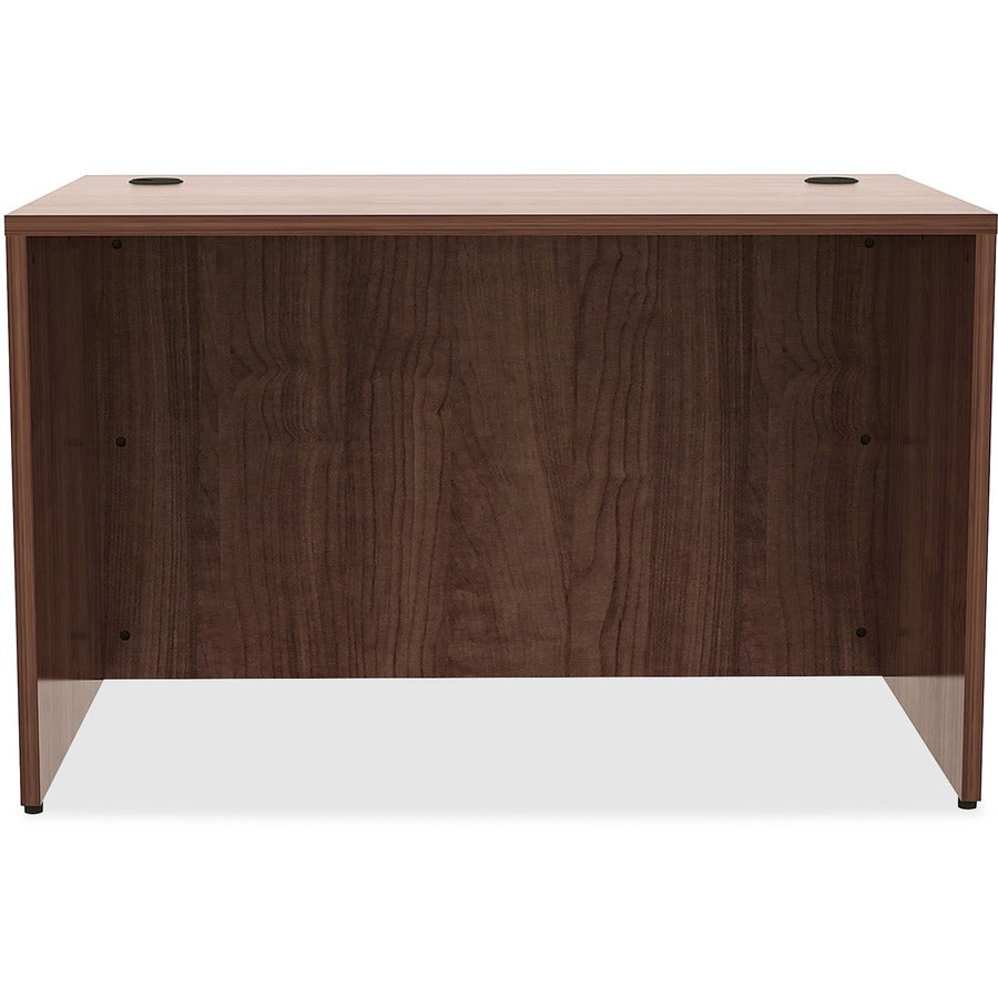 Lorell Essentials Series Rectangular Desk Shell - 29.5" Height x 48" Width x 30" Depth - Material: Metal - Finish: Walnu
