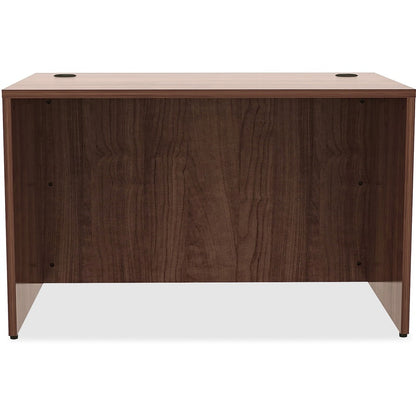 Lorell Essentials Series Rectangular Desk Shell - 29.5" Height x 48" Width x 30" Depth - Material: Metal - Finish: Walnu