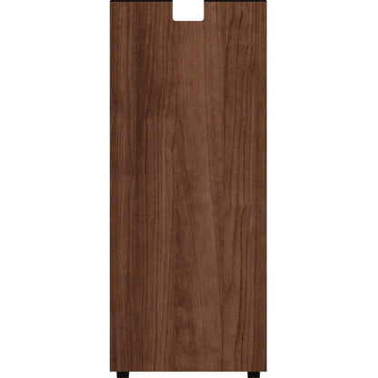 Lorell Essentials Series Credenza Half Leg - 28.5" Height x 12" Width x 1" Depth - Material: Metal - Finish: Walnut Lami
