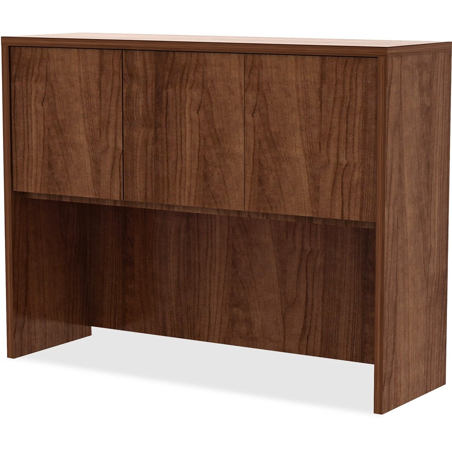 Lorell Essentials Series Stack-on Hutch with Doors - Rectangle - 36" Height x 48" Width x 15" Depth - Material: Metal - 