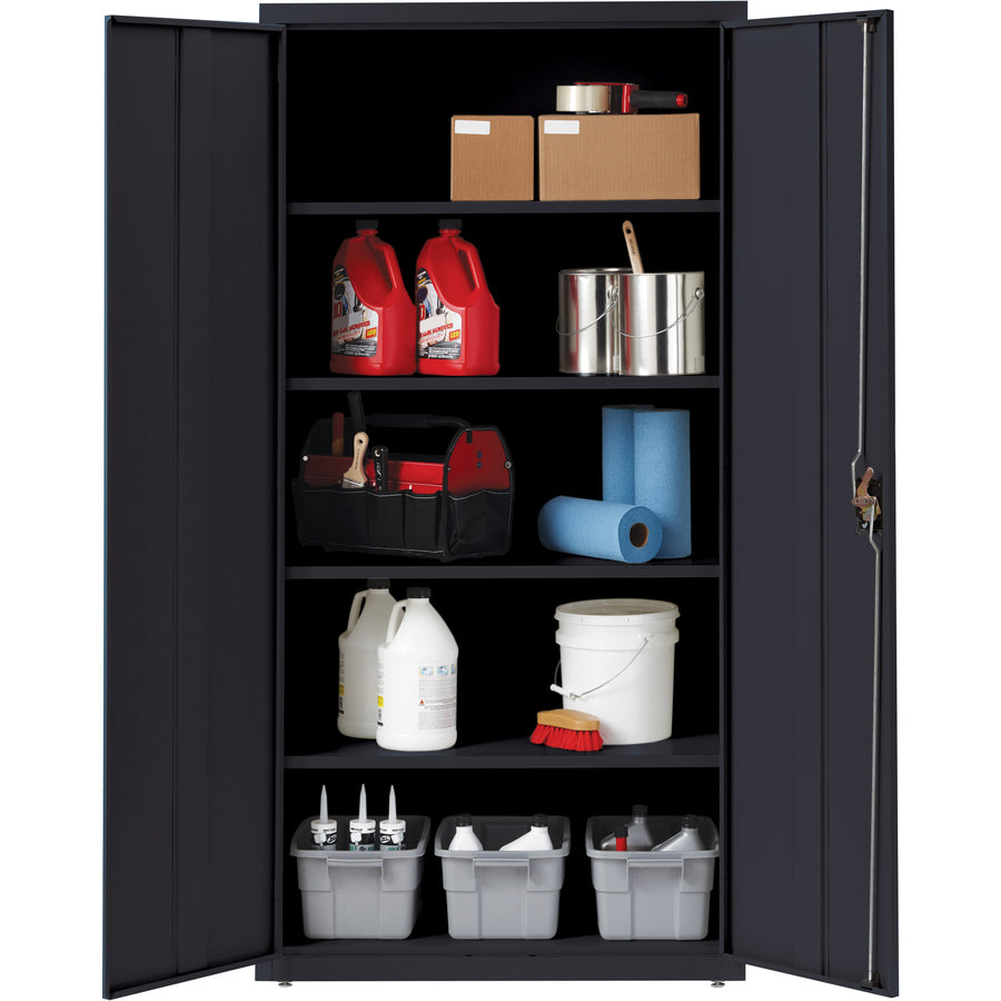 Lorell Fortress Series Storage Cabinet - 36" Width x 24" Depth x 72" Height - 5 x Shelf(ves) - Hinged Door(s) - 1 Each