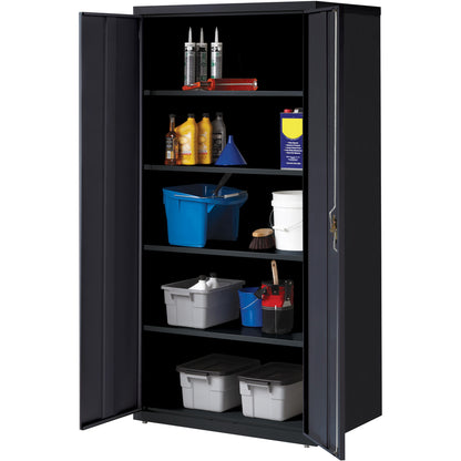 Lorell Fortress Series Storage Cabinet - 36" Width x 24" Depth x 72" Height - 5 x Shelf(ves) - Hinged Door(s) - 1 Each