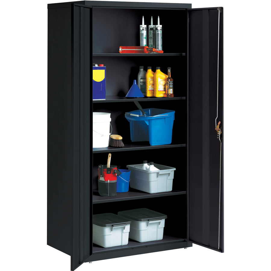 Lorell Fortress Series Storage Cabinet - 36" Width x 24" Depth x 72" Height - 5 x Shelf(ves) - Hinged Door(s) - 1 Each