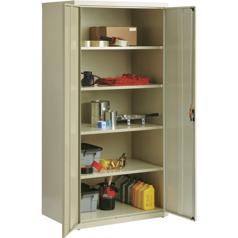Lorell Fortress Series Storage Cabinet - 36" Width x 24" Depth x 72" Height - 5 x Shelf(ves) - Hinged Door(s) - 1 Each