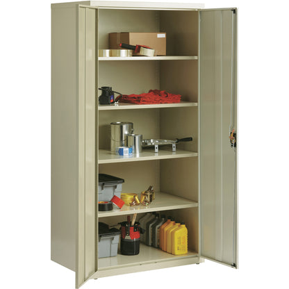 Lorell Fortress Series Storage Cabinet - 36" Width x 24" Depth x 72" Height - 5 x Shelf(ves) - Hinged Door(s) - 1 Each