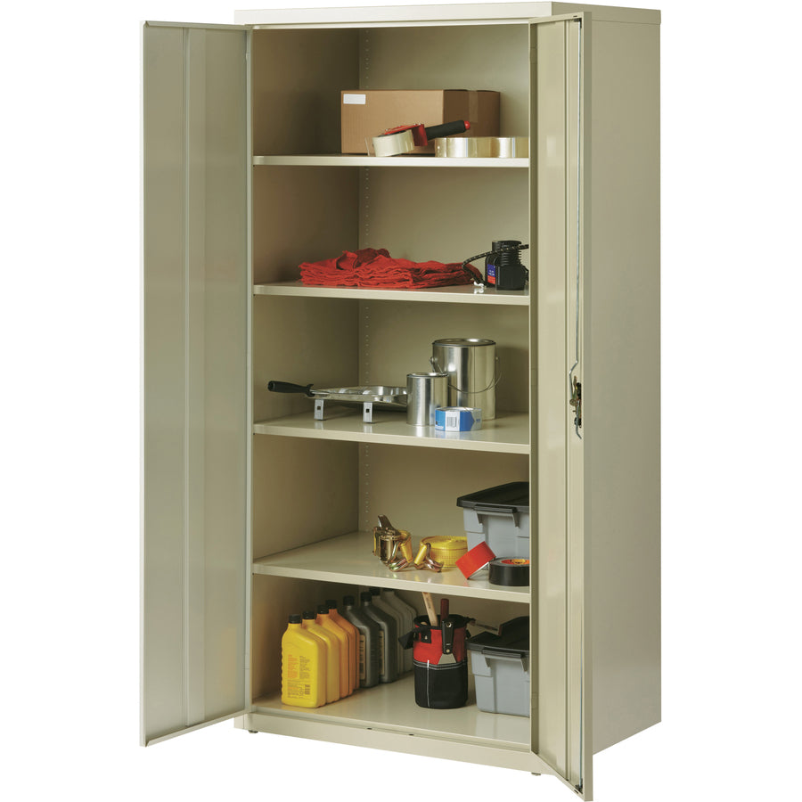 Lorell Fortress Series Storage Cabinet - 36" Width x 24" Depth x 72" Height - 5 x Shelf(ves) - Hinged Door(s) - 1 Each