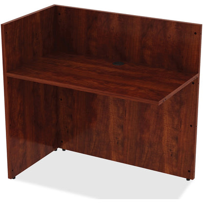 Lorell Essentials Series Reception Return - 41.5" Height x 42" Width x 24" Depth - Finish: Cherry Laminate - 1 Each
