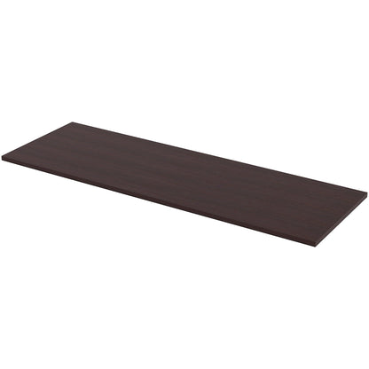 Lorell Training Tabletop - Espresso Rectangle, Laminated Top - Adjustable Height - 1 Each