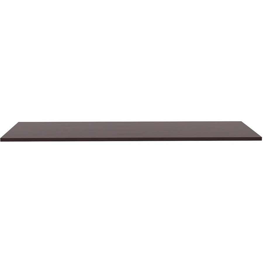Lorell Training Tabletop - Espresso Rectangle, Laminated Top - Adjustable Height - 1 Each