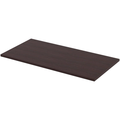 Lorell Training Tabletop - Espresso Rectangle, Laminated Top - Adjustable Height - 1 Each