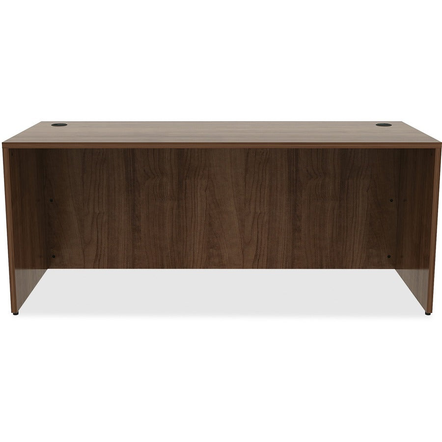 Lorell Essentials Series Rectangular Desk Shell - 29.5" Height x 70.9" Width x 29.5" Depth Desk - Material: Metal - Fini