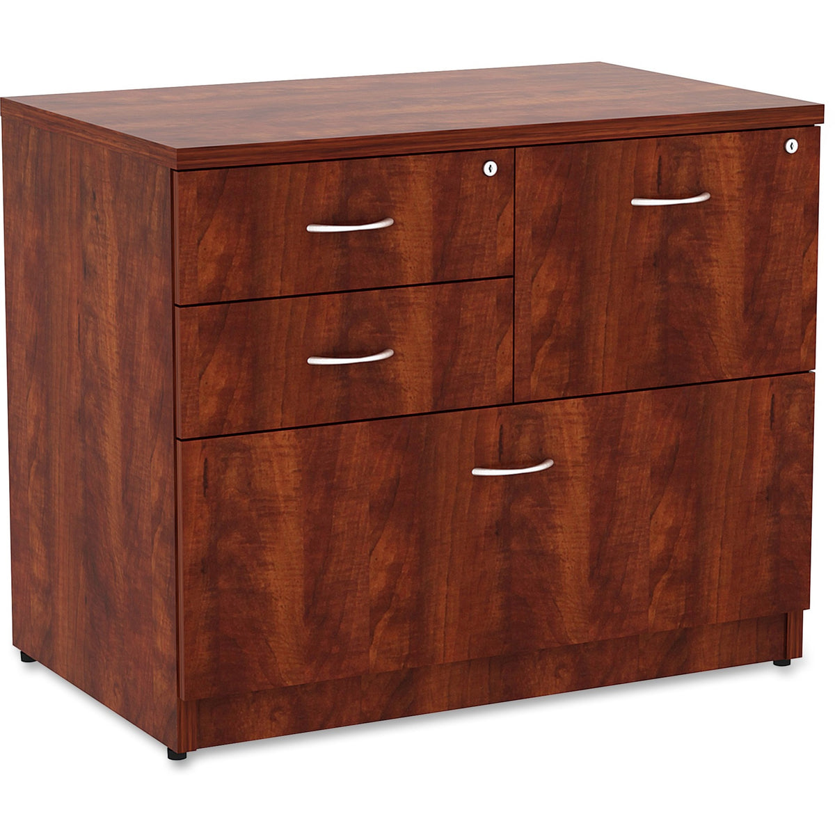 Lorell Essentials Series Box/Box/File Lateral File - 1" Thickness Side Panel, 29.5" Height x 35.5" Width x 22" Depth Lat