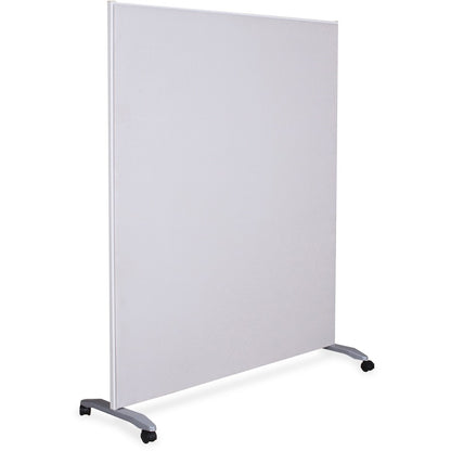 Lorell Mobile T-Foot Set With Casters - 2.40" Width x 1.50" Depth x 17.80" Height - Metal - Silver - 2 / Set