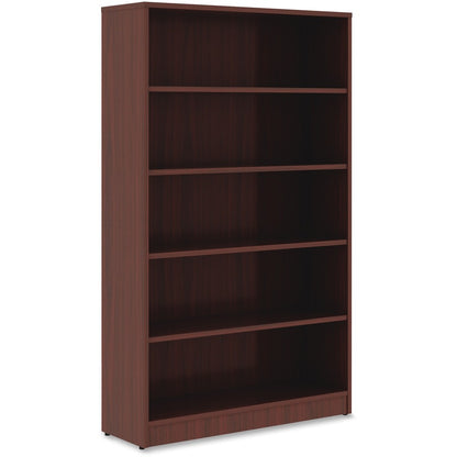 Lorell Laminate Bookcase - Rectangle - 0.7" Thickness Shelf, 60" Height x 36" Width x 12" Depth - 5 Shelve(s) - 4 Adjust