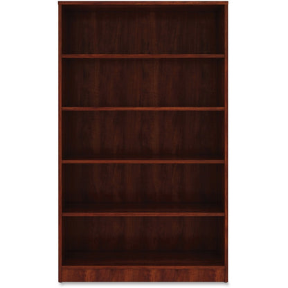 Lorell Laminate Bookcase - 0.7" Thickness Shelf, 60" Height x 36" Width x 12" Depth - 5 Shelve(s) - 4 Adjustable Shelf(v