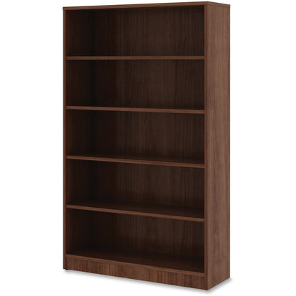 Lorell Laminate Bookcase - 0.7" Thickness Shelf, 60" Height x 36" Width x 12" Depth - 5 Shelve(s) - 4 Adjustable Shelf(v