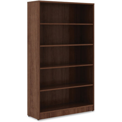 Lorell Laminate Bookcase - 0.7" Thickness Shelf, 60" Height x 36" Width x 12" Depth - 5 Shelve(s) - 4 Adjustable Shelf(v