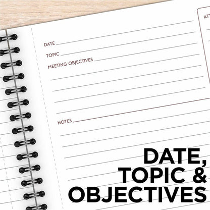 Mead Limited Meeting Notebook - 80 Pages - Wire Bound - Both Side Ruling Surface - Ruled Front Ruling - 7 1/4" x 9 1/2" 