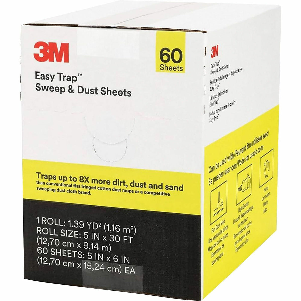 3M Easy Trap Duster - 5" Width x 6" Depth - White - 1 Box