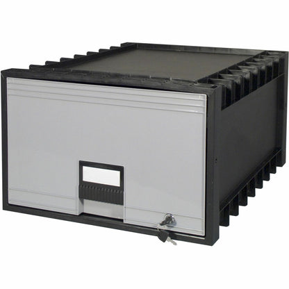 Storex Storage Case - External Dimensions: 18.3" Length x 11.5" Width x 24.4" Height - Media Size Supported: Legal - Hea