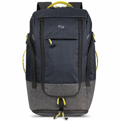 Solo Velocity Carrying Case (Backpack) for 17.3" Apple iPad Notebook - Blue Gray - Shoulder Strap, Hand Carry - 1 Each