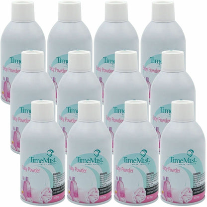 TimeMist Metered 30-Day Baby Powder Scent Refill - Spray - 6000 ft³ - 5.3 fl oz (0.2 quart) - Baby Powder - 30 Day - 12 